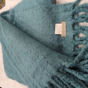 Throw like new 50/70 Pottery barn teal